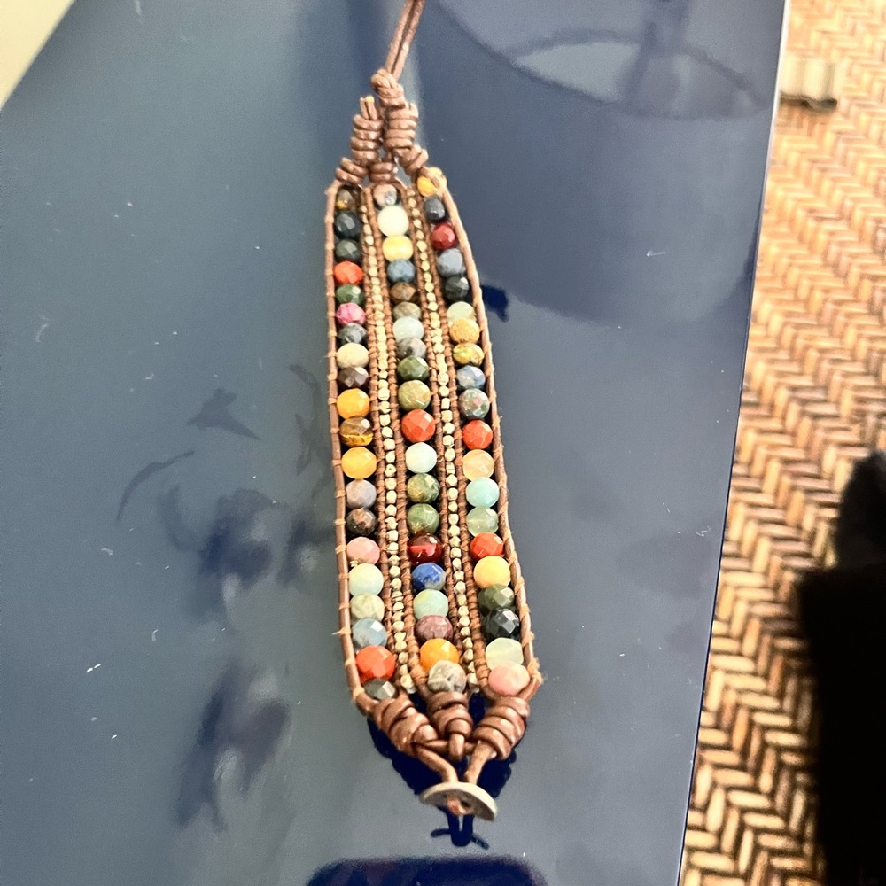 Chan Luu wide wrap bracelet